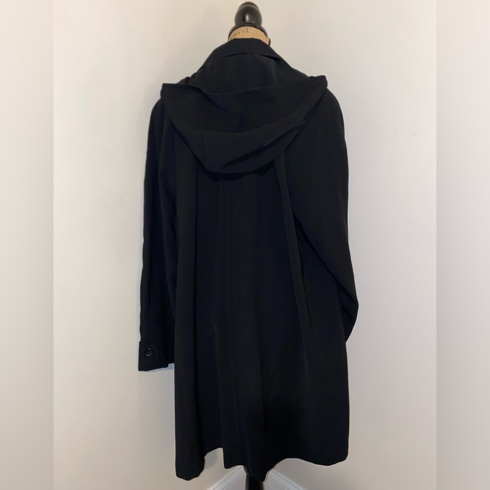 Gallery Woman Elegant Black Jacket/Trench Coat - Picture 2 of 7